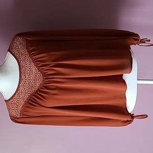 Charlotte Russe burnt orange blouse